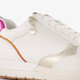Dames sneakers wit metallic