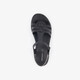 Leren dames sandalen zwart
