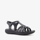 Leren dames sandalen zwart