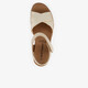 Leren dames sandalen goud