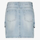 Dames denim cargo rok lichtblauw