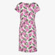 Dames jurk met bloemenprint beige roze