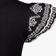 Dames top met vlindermouwen zwart