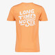 Jongens T-shirt met backprint oranje