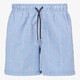 Gestreept heren zwemshort flamingo
