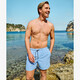 Gestreept heren zwemshort flamingo