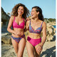 Voorgevormde dames bikinitop print blauw