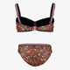 Meisjes bikini met bloemenprint multicolor