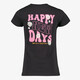 Meisjes T-shirt met backprint zwart