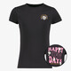 TwoDay meisjes T-shirt met backprint zwart