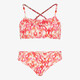 Meisjes bikini met print roze