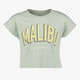 Cropped meisjes T-shirt groen