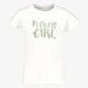 Meisjes T-shirt met tekstopdruk wit
