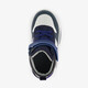 Leren hoge jongens sneakers blauw wit