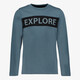 Unsigned jongens shirt met opdruk blauw