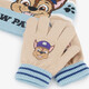 Chase kinder set muts handschoenen