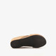 Suede dames slippers sleehak cognac
