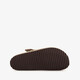Suede dames clogs taupe
