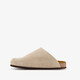 Suede dames clogs taupe