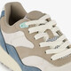 Heren sneakers wit blauw