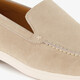 Suede heren instappers beige