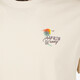 Heren T-shirt met backprint beige