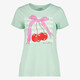 TwoDay dames T-shirt met kersen mintgroen