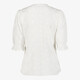 Dames blouse met driekwart mouwen wit