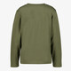 Jongens shirt met lange mouwen en wolvenkop groen