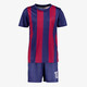 Kinder sport set met rugnummer 10 blauw rood