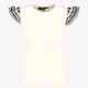 Meisjes top met vlindermouwtjes wit