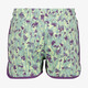 Meisjes sweat short met print groen paars