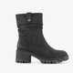 Dames boots met hak zwart