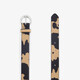 Dames riem met koeienprint bruin zwart