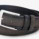 Heren riem imitatie suede zwart