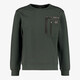 Jongens sweaters met borstzakje groen