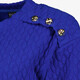 Dames sweater met sierknopen blauw