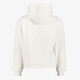 Meisjes hoodie met opdruk en teddy details beige