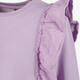 Meisjes sweater met ruches lila