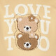 Meisjes sweater met teddy berenkopjes geel