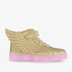 Hoge meisjes sneakers met lichtjes goud