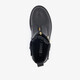 Leren meisjes biker boots zwart