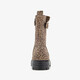 Leren meisjes boots met luipaardrint