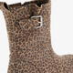 Leren meisjes boots met luipaardrint