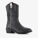 Leren meisjes cowboylaarsjes zwart