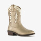 Leren meisjes cowboylaarsjes goud