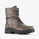 Meisjes veterboots brons