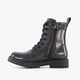 Meisjes veterboots met glitters zwart