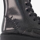 Meisjes veterboots met glitters zwart