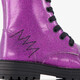 Meisjes veterboots met glitters paars